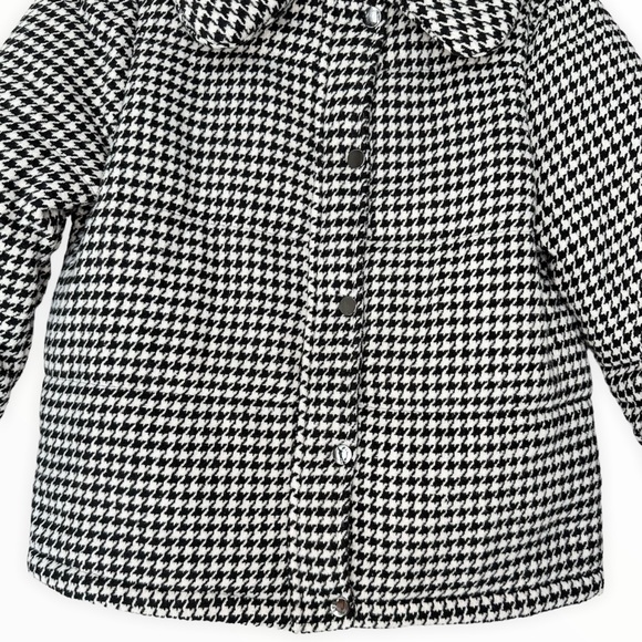 Andree by Unit Small Houndstooth Heavyweight Winter Puff Jacket - Picture 6 of 9